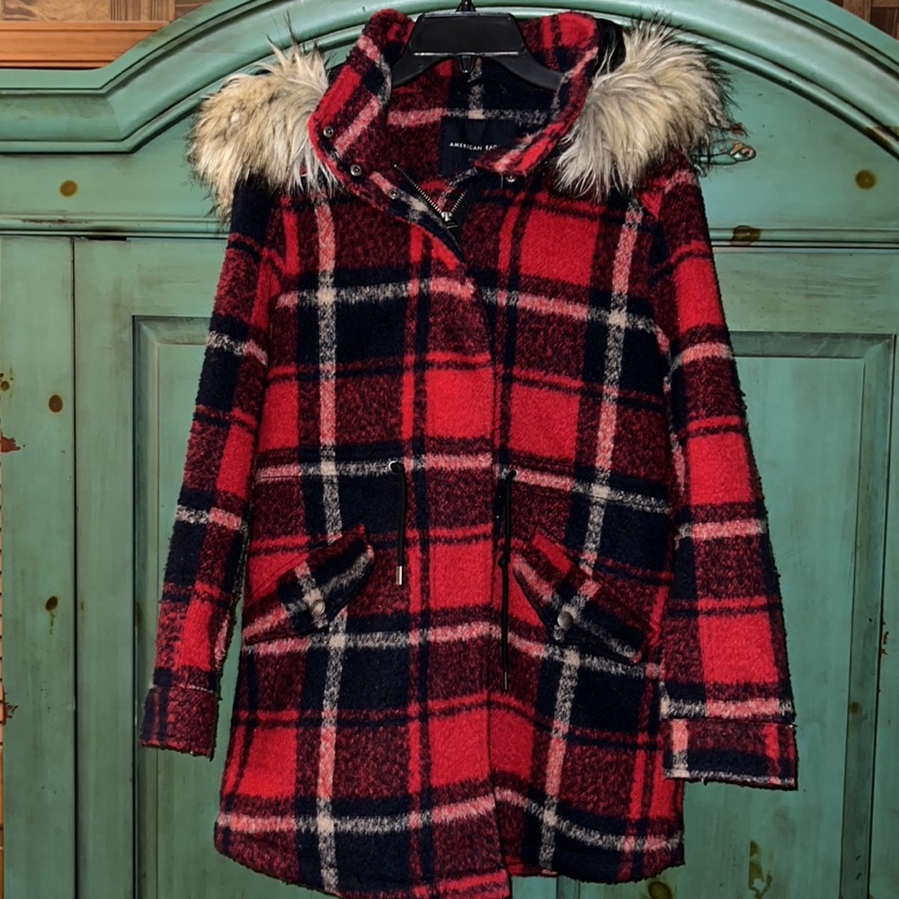 American Eagle flannel coat. - Picture 3 of 5